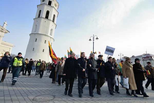 Dag van de onafhankelijkheid, Litouwen — Stockfoto