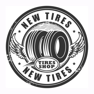 New Tires sign clipart