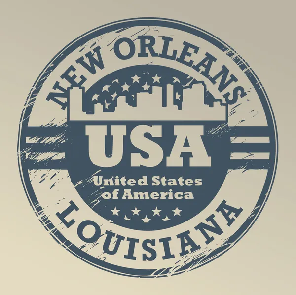 Louisiana, New Orleans stamp — Stock Vector