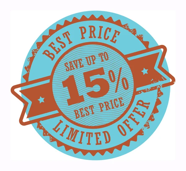 Best Price, Limited Offer stamp — Stock Vector