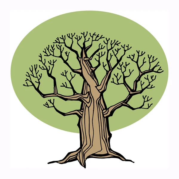 Árbol verde — Vector de stock