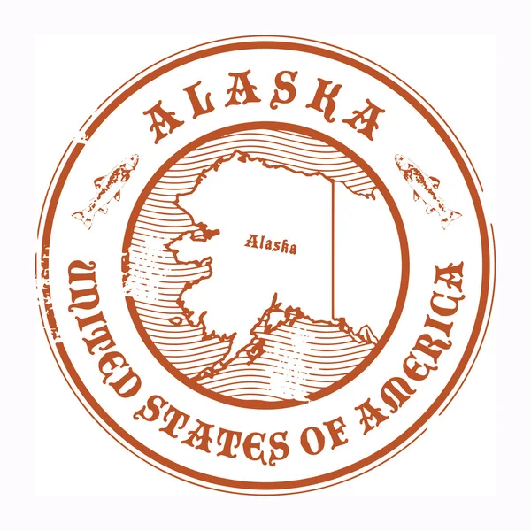 Sello Alaska — Archivo Imágenes Vectoriales