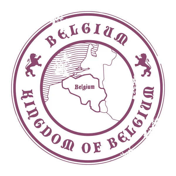 Timbre de Belgique — Image vectorielle