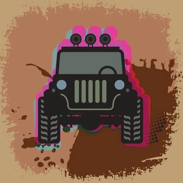 Off-road abstract — Stock Vector