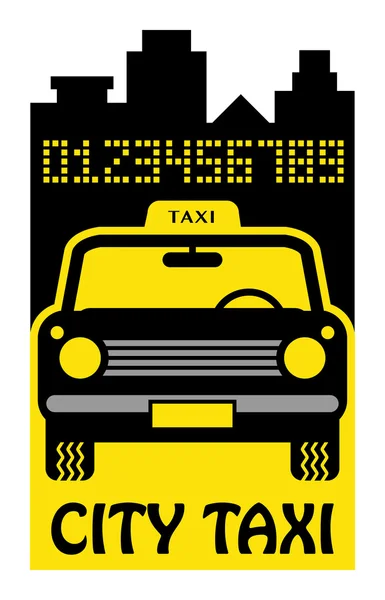 Taxi abstract — Stock Vector