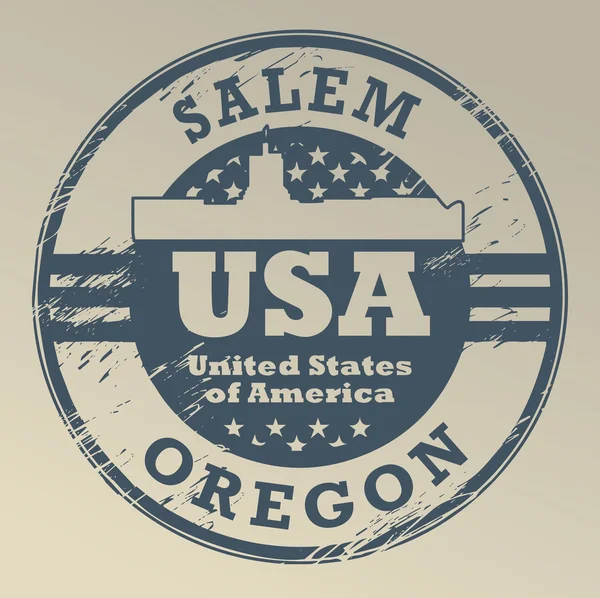 Oregon, sello de Salem — Vector de stock