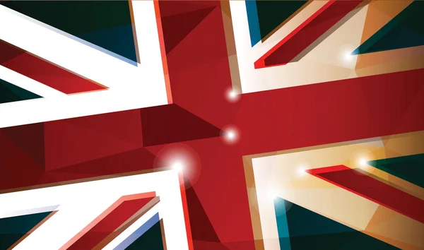 Britse vlag abstract — Stockvector
