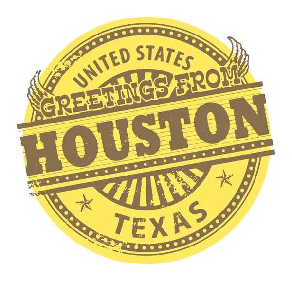 Saludos desde Houston signo — Vector de stock