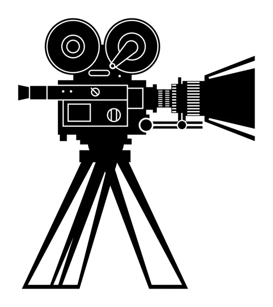 Caméra de film rétro — Image vectorielle