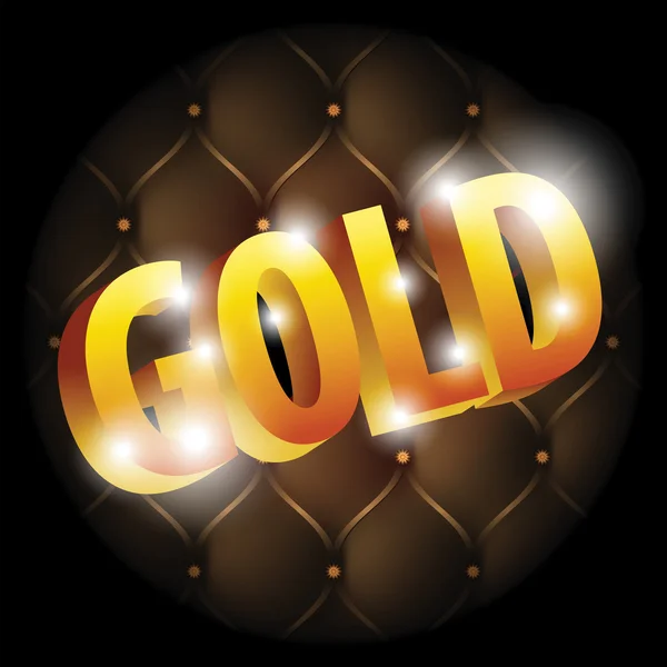 Wort Gold — Stockvektor