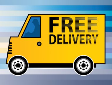 ücretsiz teslimat kamyonu