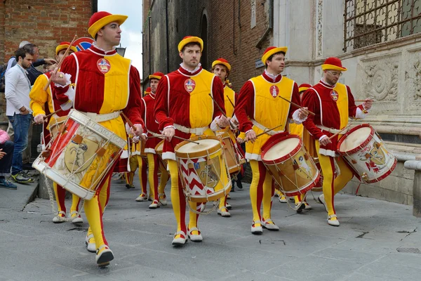 Parada w siena, Włochy — Zdjęcie stockowe