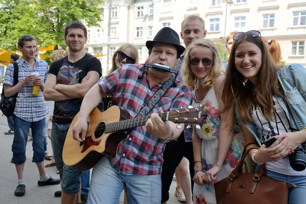 Dia da música de rua em maio, Vilnius — Fotografia de Stock