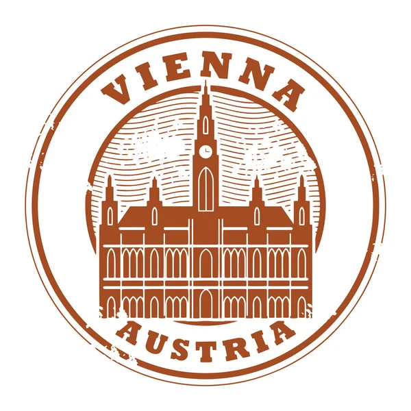 Vienna, Austria stamp — Stock Vector