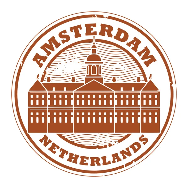 Amsterdam, niederländische Marke — Stockvektor