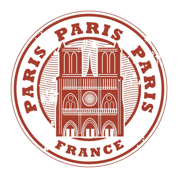 Paris, Frankreich Briefmarke — Stockvektor