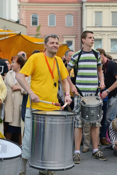 Dia da música de rua em maio, Vilnius — Fotografia de Stock