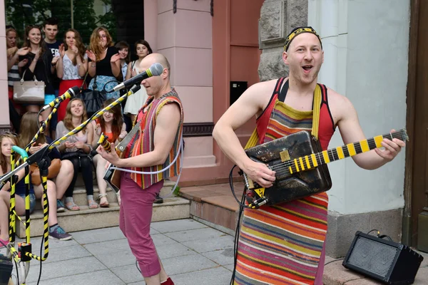 Dia da música de rua em maio, Vilnius — Fotografia de Stock