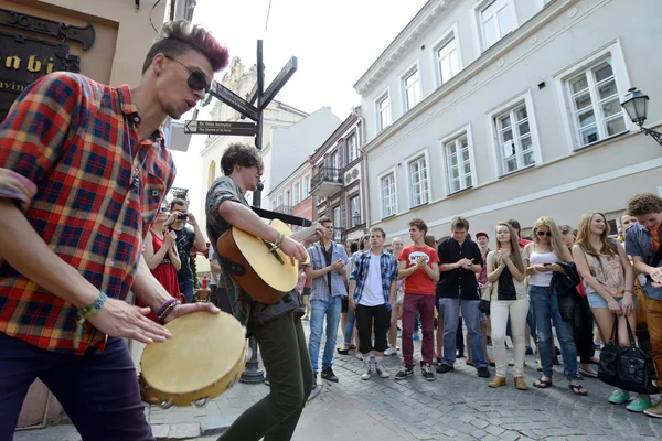 Dia da música de rua em maio, Vilnius — Fotografia de Stock