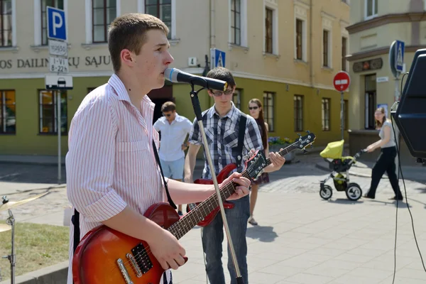 Gatumusikdagen i maj, Vilnius — Stockfoto