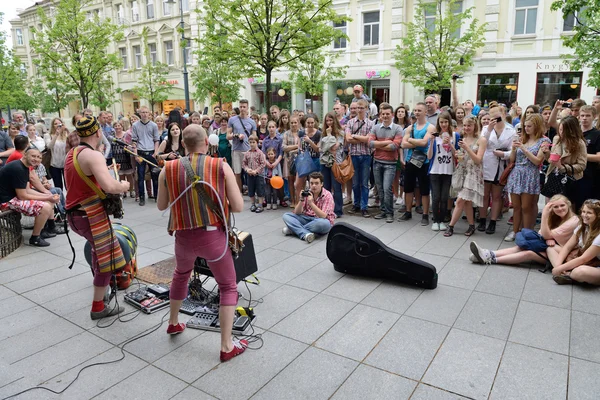 Dia da música de rua em maio, VIlnius — Fotografia de Stock