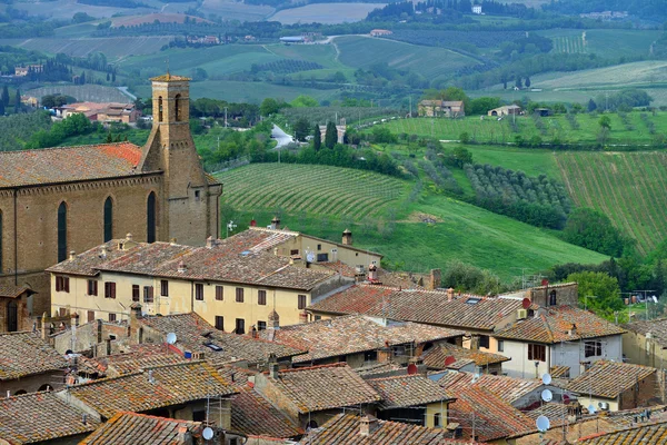 Itálie, Toskánsko. San gimignano — Stock fotografie