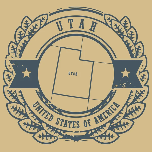 亚利桑那州美国邮票 — 图库矢量图片