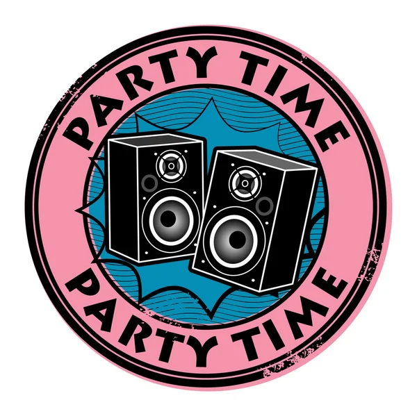Party time stamp — Stock Vector