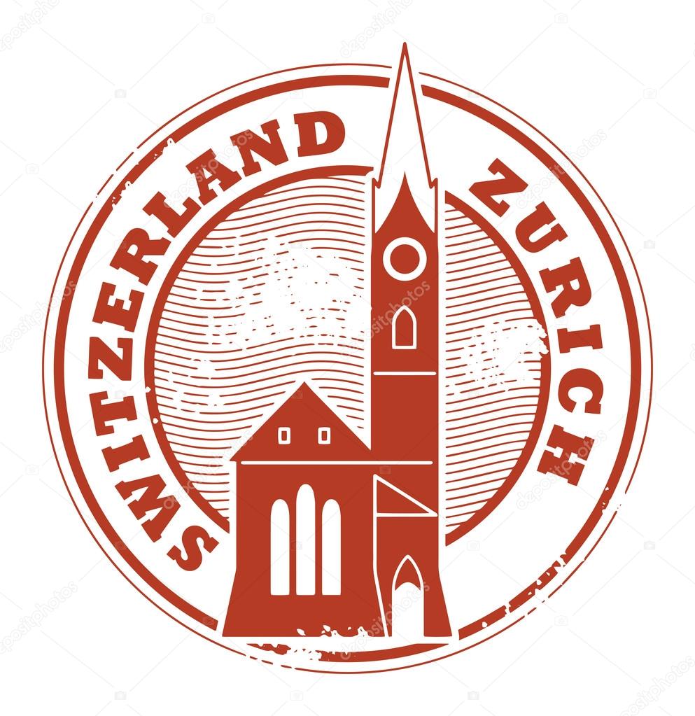 Zurich, Switzerland stamp — Stock Vector © _fla #25844383