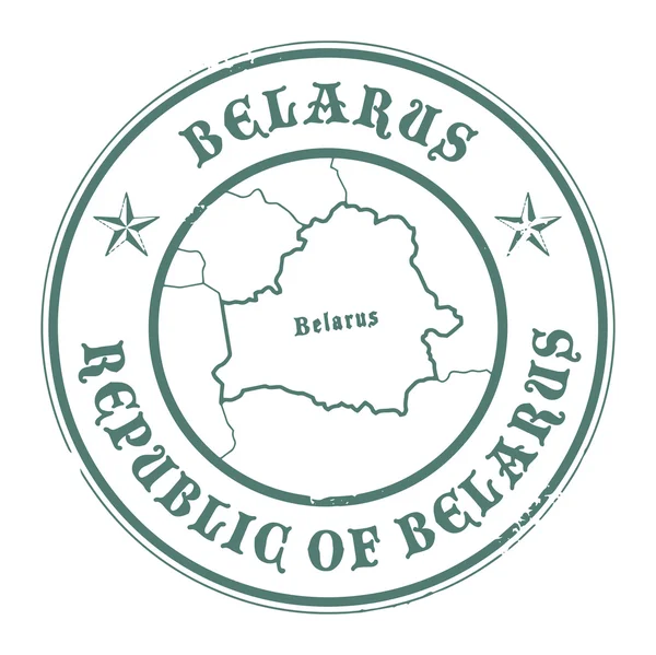 Belarus stamp — 图库矢量图片
