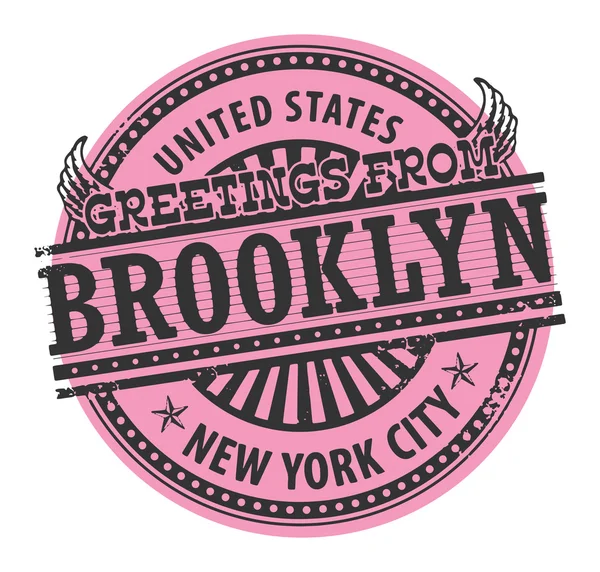 Brooklyn, New York City stamp — Stock Vector