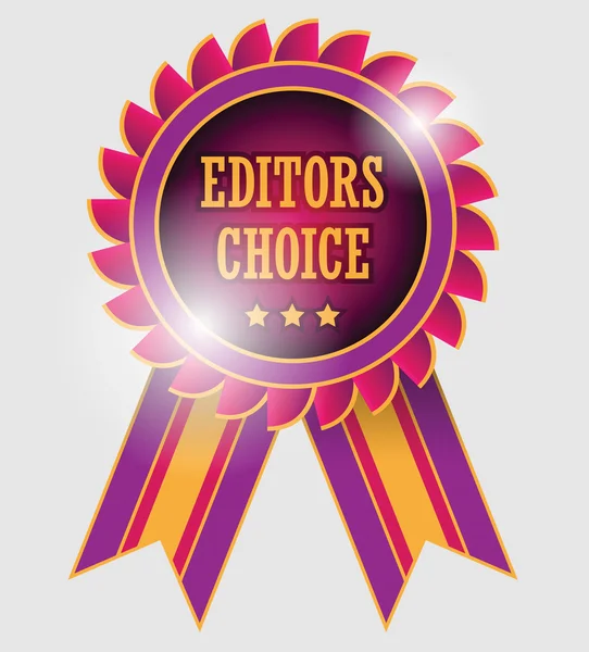 Editors choice etiketi — Stok Vektör