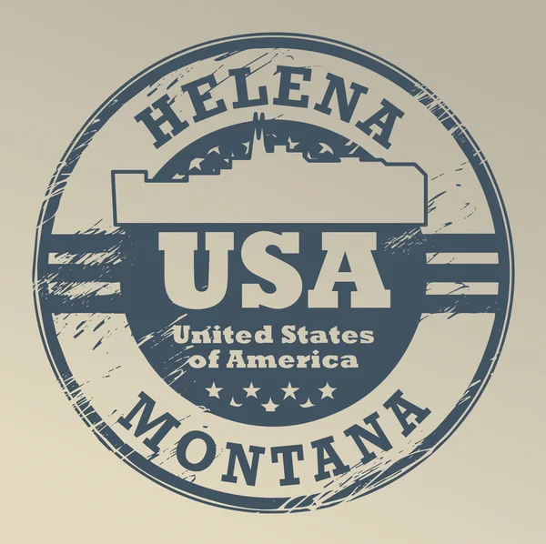 Montana, helena stempel — Stockvector