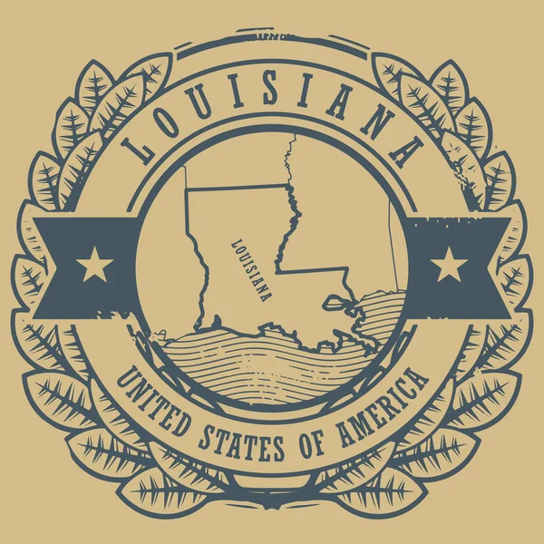 Louisiana, ABD işareti — Stok Vektör