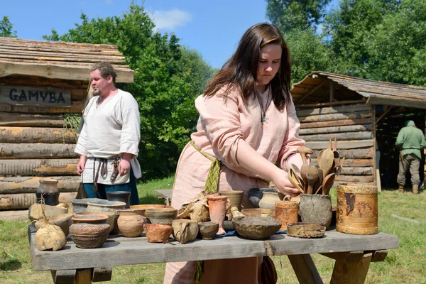 Festival of Experimental Archaeology, Lithuania — Stock Photo, Image