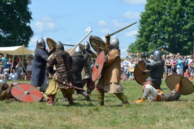 Medieval fights clipart