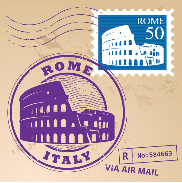 Rome, Italy stamp