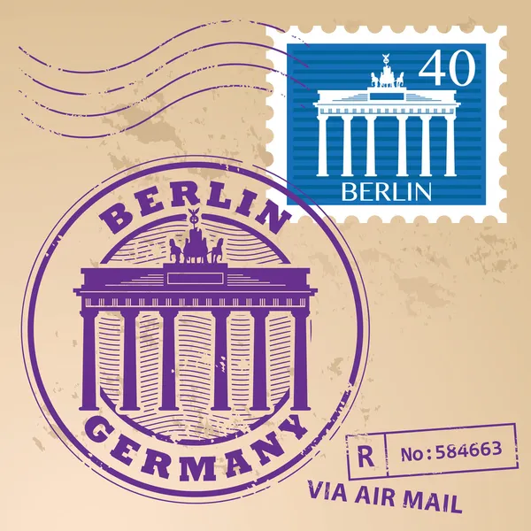 Berlijn, Duitsland-stempel — Stockvector