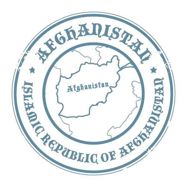 Afghanistan-Stempel — Stockvektor