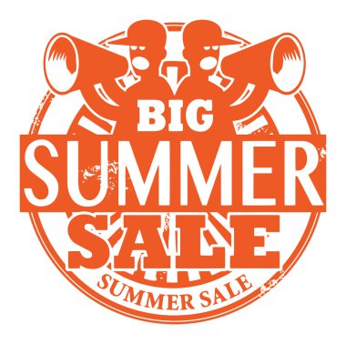 Big Summer Sale stamp clipart