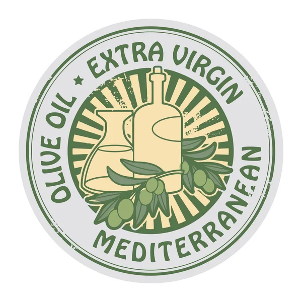 Extra Virgin Olive Oil stamp — Stock Vector