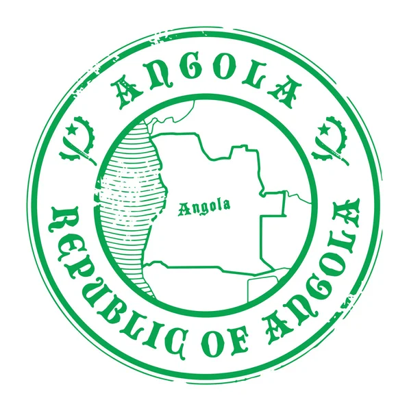 Timbre Angola — Image vectorielle