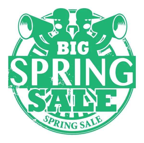 Big spring verkoop stempel — Stockvector