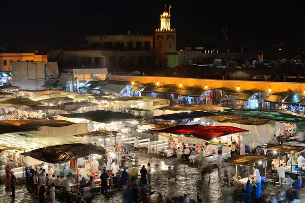 Jemaa el fna square, Marokko — Stockfoto