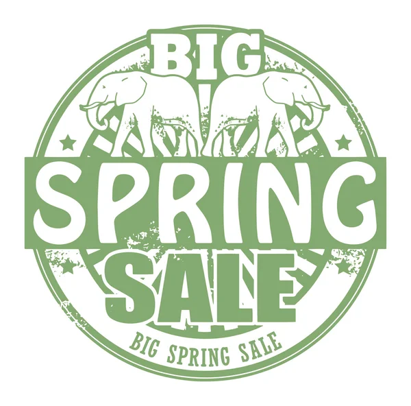 Sello de venta de primavera grande — Archivo Imágenes Vectoriales