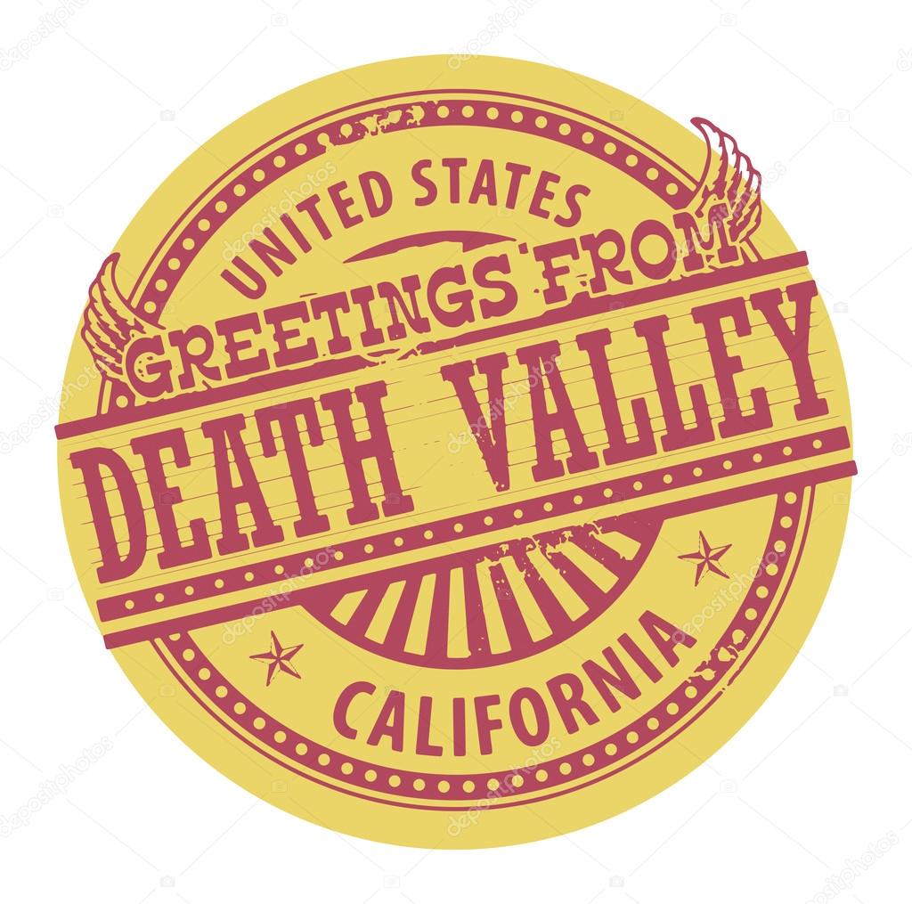 Greetings from Death Valley stamp