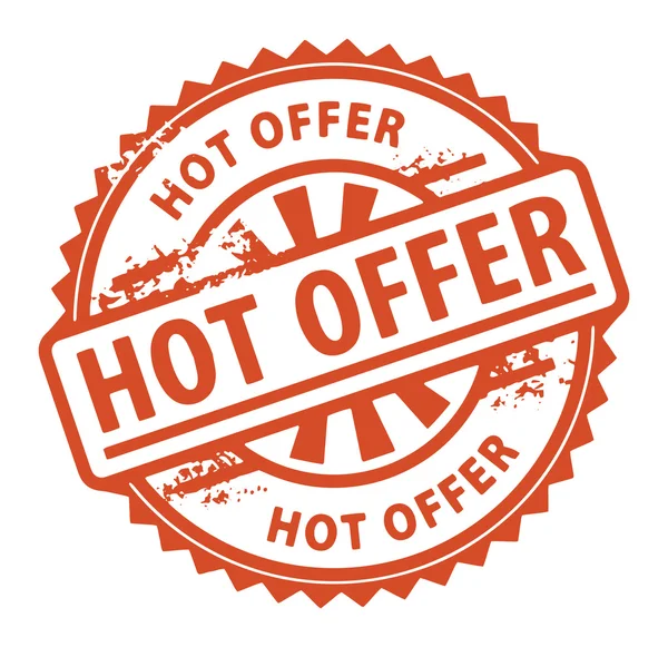 Hot Offer stamp — Stock Vector