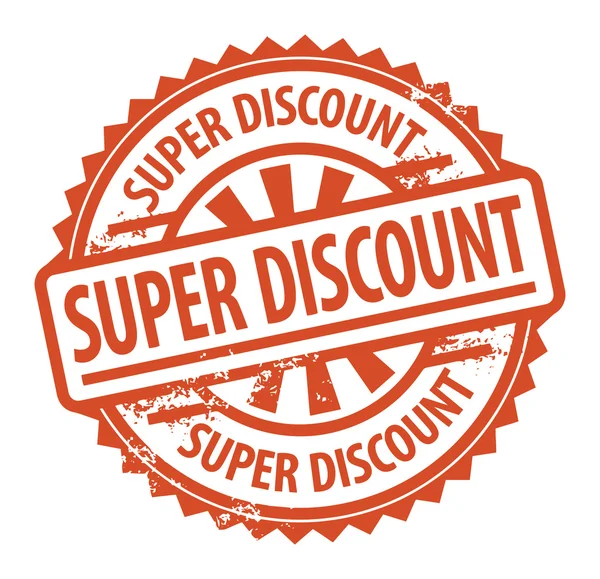 Super Discount stamp — Stock Vector