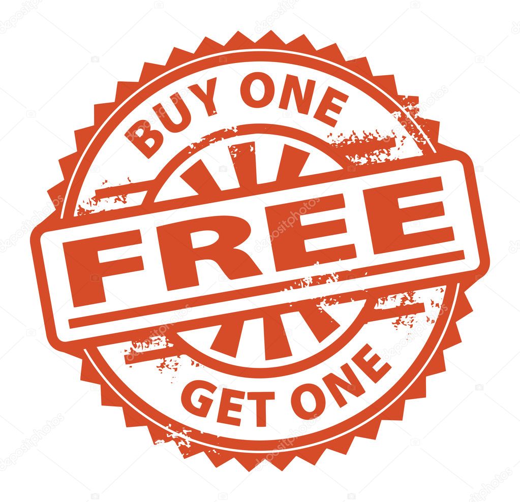 Buy One Get One Free stamp — Stock Vector © _fla 29424357