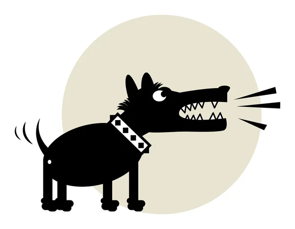 Boos hond — Stockvector